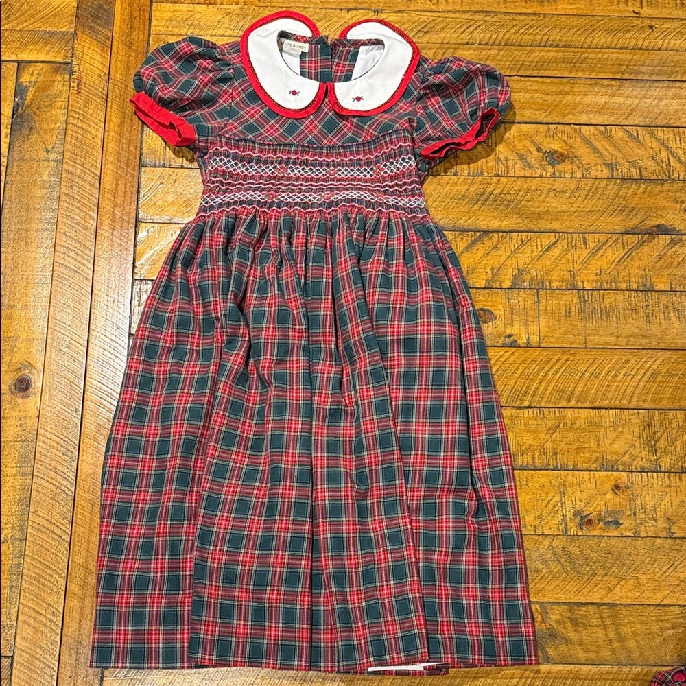 Plaid Dress with Peter Pan Collar